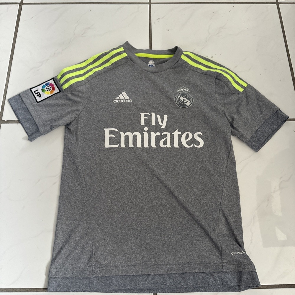 REAL MADRID 2015/2016 FOOTBALL SHIRT JERSEY AWAY ADIDAS ORIGINAL Sz YOUNG XL